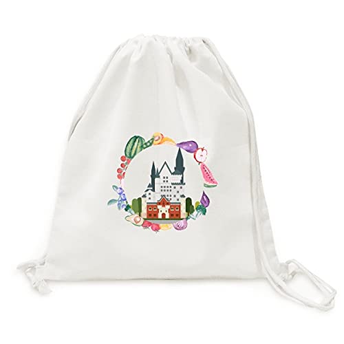 Sac en tissu pliable motif cygne idée cadeau esthétique et utile