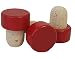 Produktbild 12 Griffkorken, Griff aus Holz Rot - Stopfen Durchmesser 19 mm, Korken