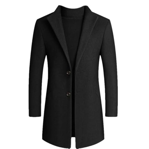 Trench mi-long en laine homme pour rester au chaud lors des trajets quotidiens et du bureau