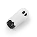 FirFiltr Universal Ghost Gear Shift Knob with 3 Threaded Adapters M8 M10 M12,Fits for Most Vehicles,Spooky Car Accessories Funny Gear Shifter Handle On Halloween (Ghost-White)
