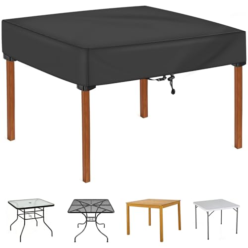 TOHONFOO Square Patio Table Cover for Outdoor Furniture 36x36x6 Black