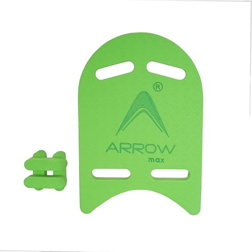 Image of Arrowmax Swimming Kickboard for Kids and Adults - EVA Foam Swim Training Board with Ergonomic Grip - Swim Aid for Beginners and Advanced Swimmers - Lightweight and Durable (Green)