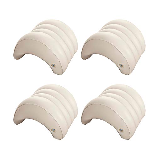 Intex Lot de 4 coussins gonflables amovibles pour jacuzzi