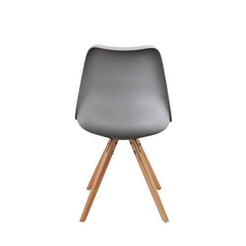 Chaises Ormond Round grises confortables pour éviter le mal de dos à table - 4