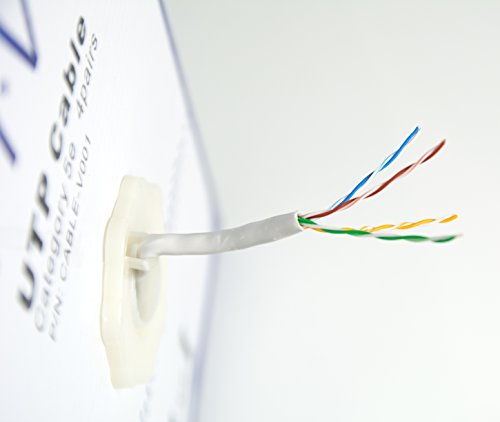 VIVO 1,000ft Bulk Cat5e Wire, CCA Ethernet Cable, 24 AWG, UTP Pull Box, LAN Network, Gray, CABLE-V001 by VIVO - Image 2