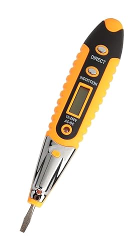 Image of GLUN Direct Line Tester, AC-DC 120-250V, Screwdriver Circuit, Screwdriver with 3.5mm Plus and Minus (+,-) Pointer