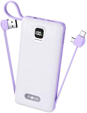 Power Bank 20000mAh, Carregador Portátil Carregamento Rápido com ...