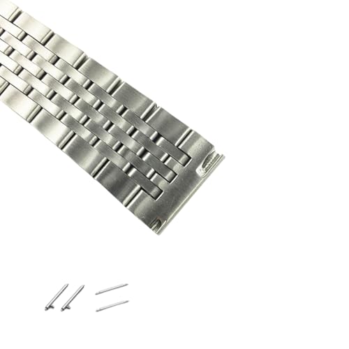 Bracelet de montre pour Tissot T41 métal solide acier brossé fermoir - 4