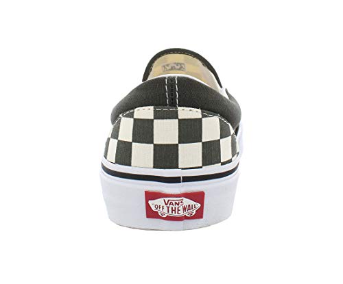 Vans Vans Classic Slip-On Checkerboard, Forest Night/True White Womens 8 / Mens 6.5