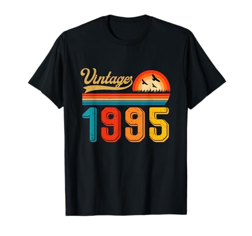 Regalo de cumpleaños número 30, 30 años, hombres y mujeres, retro, vintage 1995 Camiseta