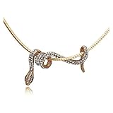 Elegante y exquisito: este collar está decorado for muchos adornos brillantes, destacando tu estilo y haciéndote más encantador