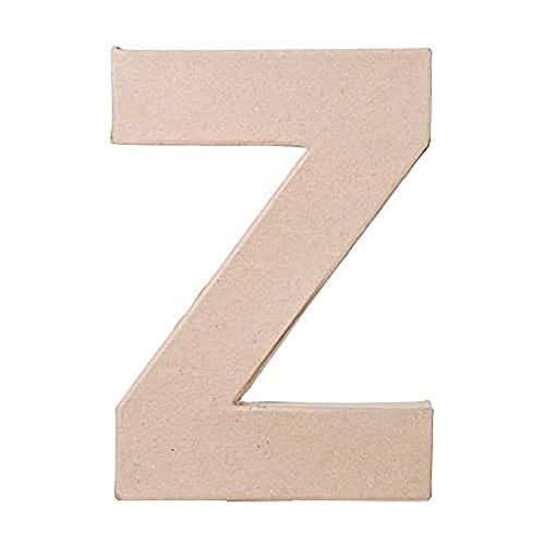 Darice Paper Mache Letter - Z - 8 x 5.5 x 1 inches