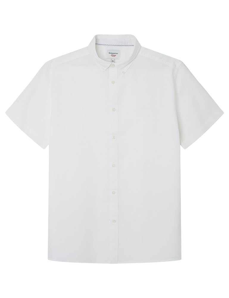 SPRINGFIELD Camisa Manga Corta Lino Hombre