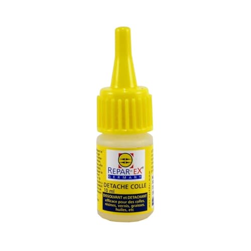 BRICOLAGEPRO - Flacon de Détache Colle - Dissolvant Colle Forte - Tous Supports - Flacon de 10ml