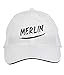 Makoroni - Merlin Name Hat Adjustable Cap, DesK91 White