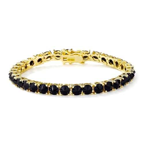 Pulsera Tennis unisex 8 pulgadas 5 mm con broche caja miniatura 1