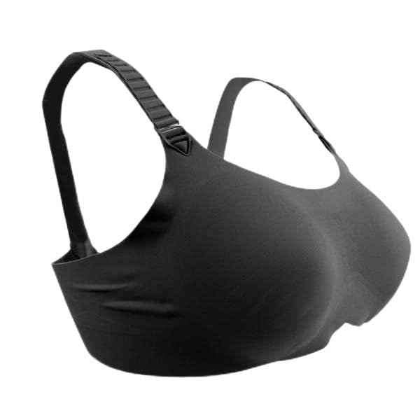 2X Special Pocket Bra for Silicone Breast Form False Boob Bra 90C Black-image-19