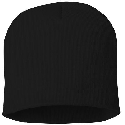 Peerless Skull Knit Hat With Custom Embroidery Your Text Here Or Logo Here One Size Sp08 (Black Knit W/Text, 1) #TOP1