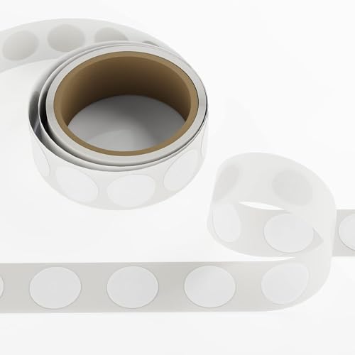 1000 pcs NFC Tag NTAG215 Stickers, Rewritable NFC 215 Tags Labels Round 25mm (1 inch), 504 Bytes Memory NFC Tags, Compatible with TagMo Amiibo and All NFC Enabled Phones- Timeskey NFC