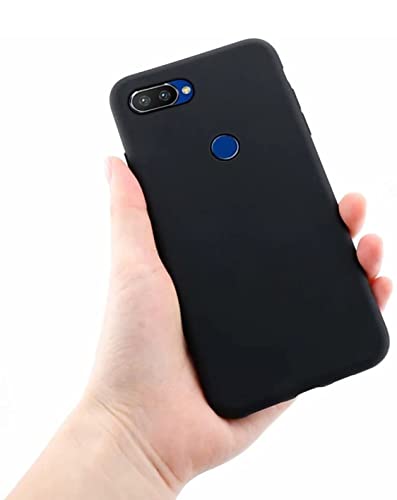 Image of Mobile Back Cover Case for Realme U1 (Silicone Case|CameraProtection|Black SC1510)