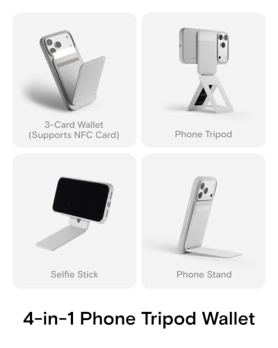 Image of MOFT Snap Phone Tripod Wallet AERA, NFC-Supported Card Holder, iPhone Stand