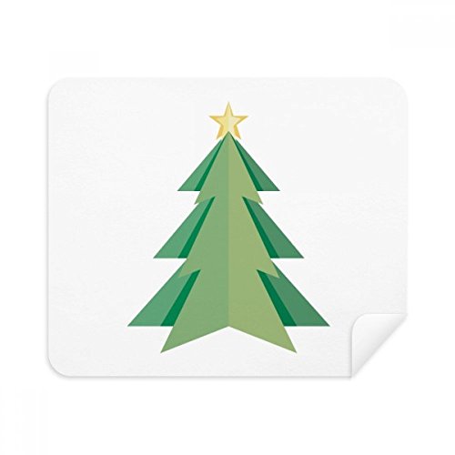 Chiffon de nettoyage téléphone écran lunettes daim motif abstrait arbre de Noël origami