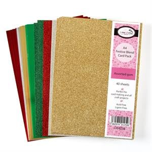 Dawn Bibby Creations. Festive Blend Card Pack, RED/Green