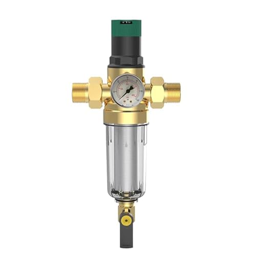 Régulateur de pression d'eau 1 pouce avec manomètre vanne laiton chauffe-eau Alide - 2