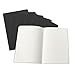 Travel Journal Set with 6 Notebook Journals for Travelers - Black Soft Cover - A5 Size - 210 mm x 140 mm - 60 Blank Pages/30 Sheets