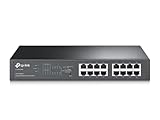 TP-Link TL-SG1016PE 16-Port Gigabit Ethernet Splitter PoE Switch, 8 802.3af/at PoE+ Ports up to 30 W for each PoE Port and 150 W for all PoE Ports, Metal Casing Network Swtich, IGMP Snooping, VLAN