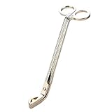 Größe: 180 x 57 mm MUXSAM 1pc Halbkreisförmige Gemusterte Kerzenschere Dochtschere aus Edelstahl Kerzenlöscher Kerzenhaken Kerzenwerkzeug,Gold