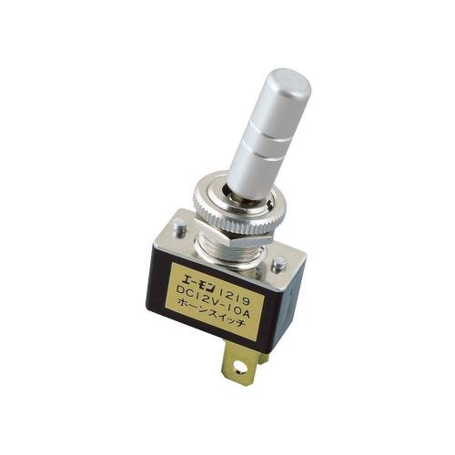 Amazon | エーモン ホーンスイッチ DC12V・10A アルミノブ 1219