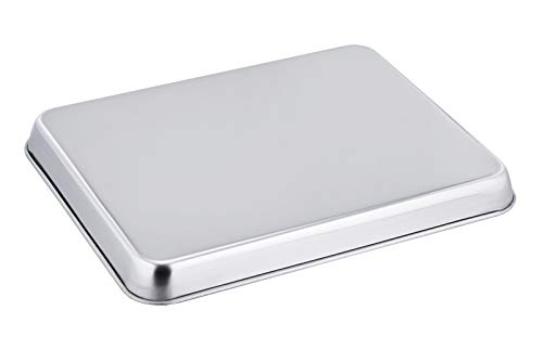 P&P Chef Mini Toaster Oven Tray Pan, Stainless Steel Broiler Pan, Small Rectangle 9''X7''X1'', Non Toxic & Heavy Duty, Easy Clean & Dishwasher Safe #TOP1