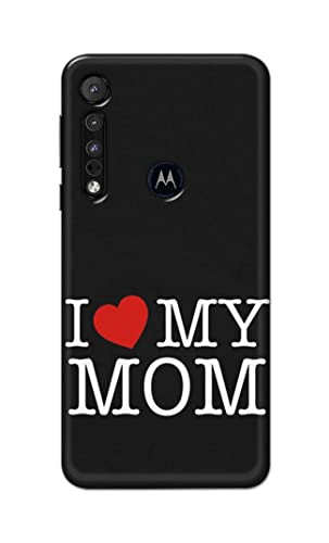 Image of PRINTFIDAA I Love My Mom Hard Back Cover for Motorola One Macro Back Cover -(P6) KAT1006