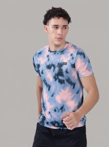 Image of TECHNOSPORT Men's Slim Fit Full Sleeve Round Neck T-Shirt, Double Cool Quick Dry Moisture Wicking Stretchable Sports Gym and Casual Wear