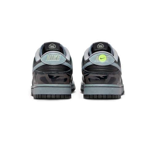 NIKE Men's Dunk Low Retro Quickstrike Shoes, Black, Gray, Green - 10.54