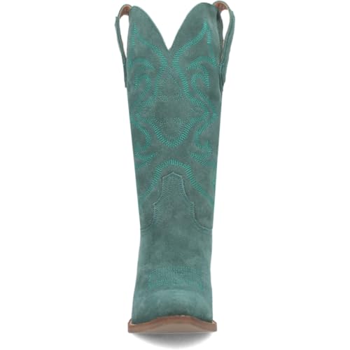 Image of Dingo Womens Out West Embroidered Snip Toe Casual Boots Mid Calf Mid Heel 2-3 inch