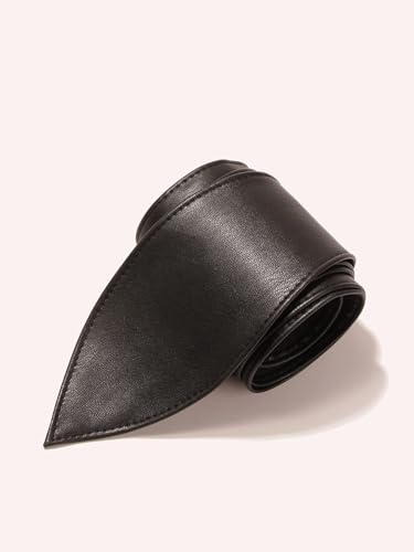 Belts Stylish Knot Design Wrap Around Belt, Versatile Accessories for Outfits, 95.27 * 3.74inch, Black, 1 Piece3