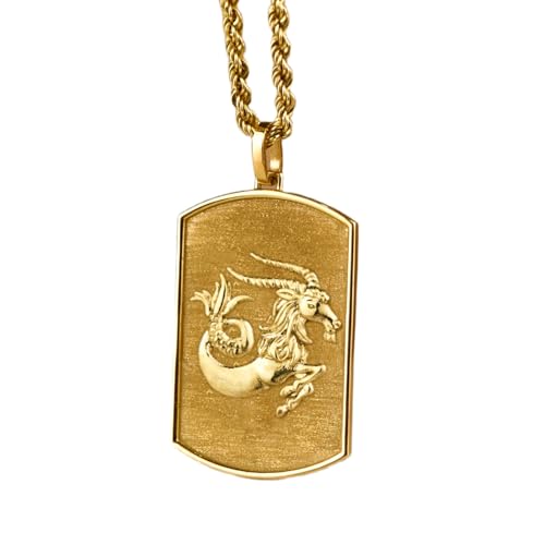 Chaîne corde Capricorne plaqué or LKBEADS le collier idéal du quotidien au bureau