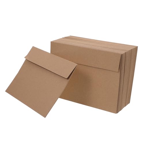 100 enveloppes kraft marron en papier recyclé avec bande auto-adhésive
