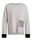 oui pullover Rippstrick seitlich an Körper und Ärmel