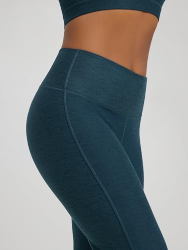 ODODOS Women's Powerful Tummy Control Flared Yoga Pants 2.0 High Waist Gym Workout Bootcut Leggings with Inner Pocket - 29" Inseam, Lyon Blue Heather, XX-Large - Thumbnail 5