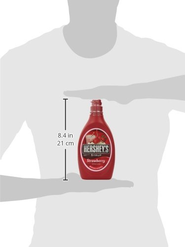 HERSHEY'S Strawberry Syrup, 22 Ounce (Pack of 6)