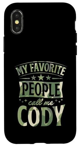 My Favorite People Call Me Cody ���O���� �X�}�z�P�[�X iPhone X/XS �p
