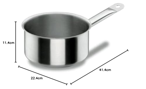 LACOR - 50220 - Cazo Recto Chef Classic 20cm INOX