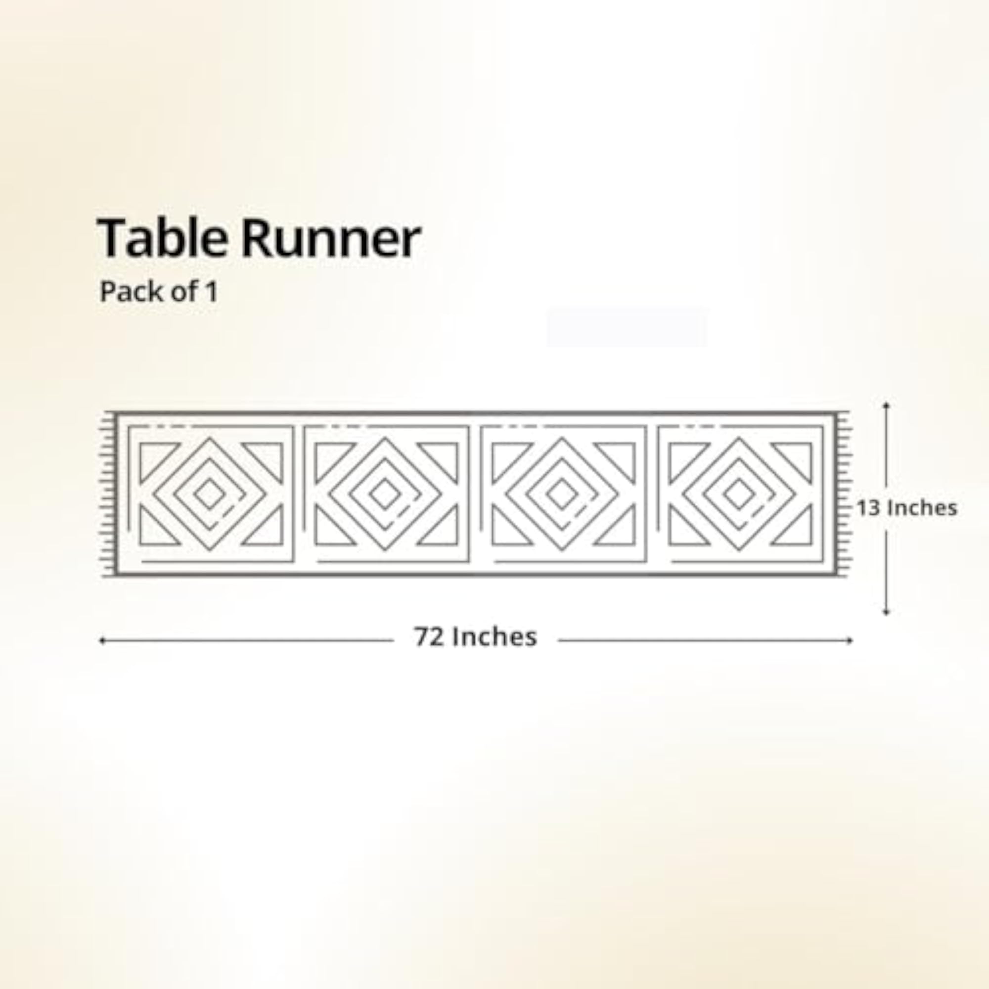 Cotton Dining Table Runner with Block Print, Eco-Friendly
