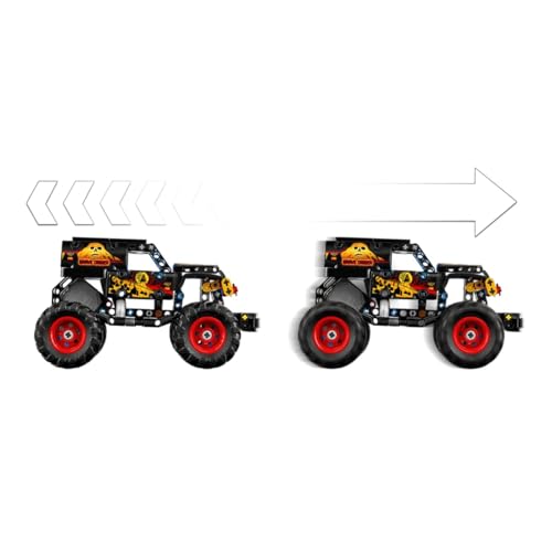 Image of LEGO Technic Monster Jam Grave Digger Fire and Ice - Pull-Back Truck Toy - 42219