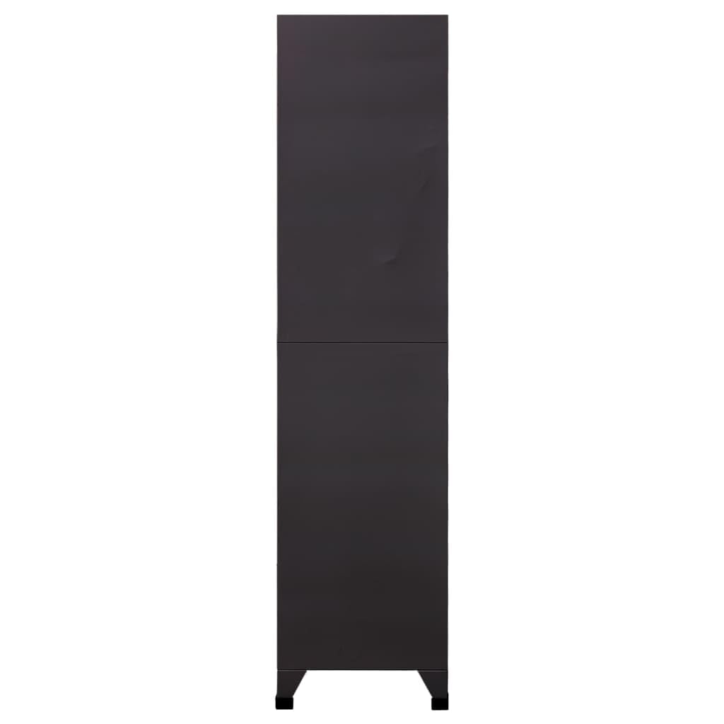 Armadietto in metallo a 9 ante per impieghi gravosi, 90 x 45 x 180 cm, in acciaio, con ventilazione, ideale per ufficio e scuola, design industriale.