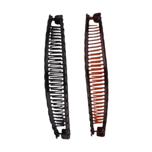 Pince banane pour cheveux fins idéale au bureau lot de 2 barrettes