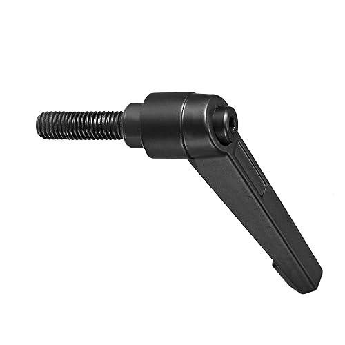 Image of Clamping Lever Handles, M8 x 25mm Male Thread, Adjustable Quick Release Locking Rotating Bolt Knobs Black - (Applications: for Lathe Machinery), 1-Piece